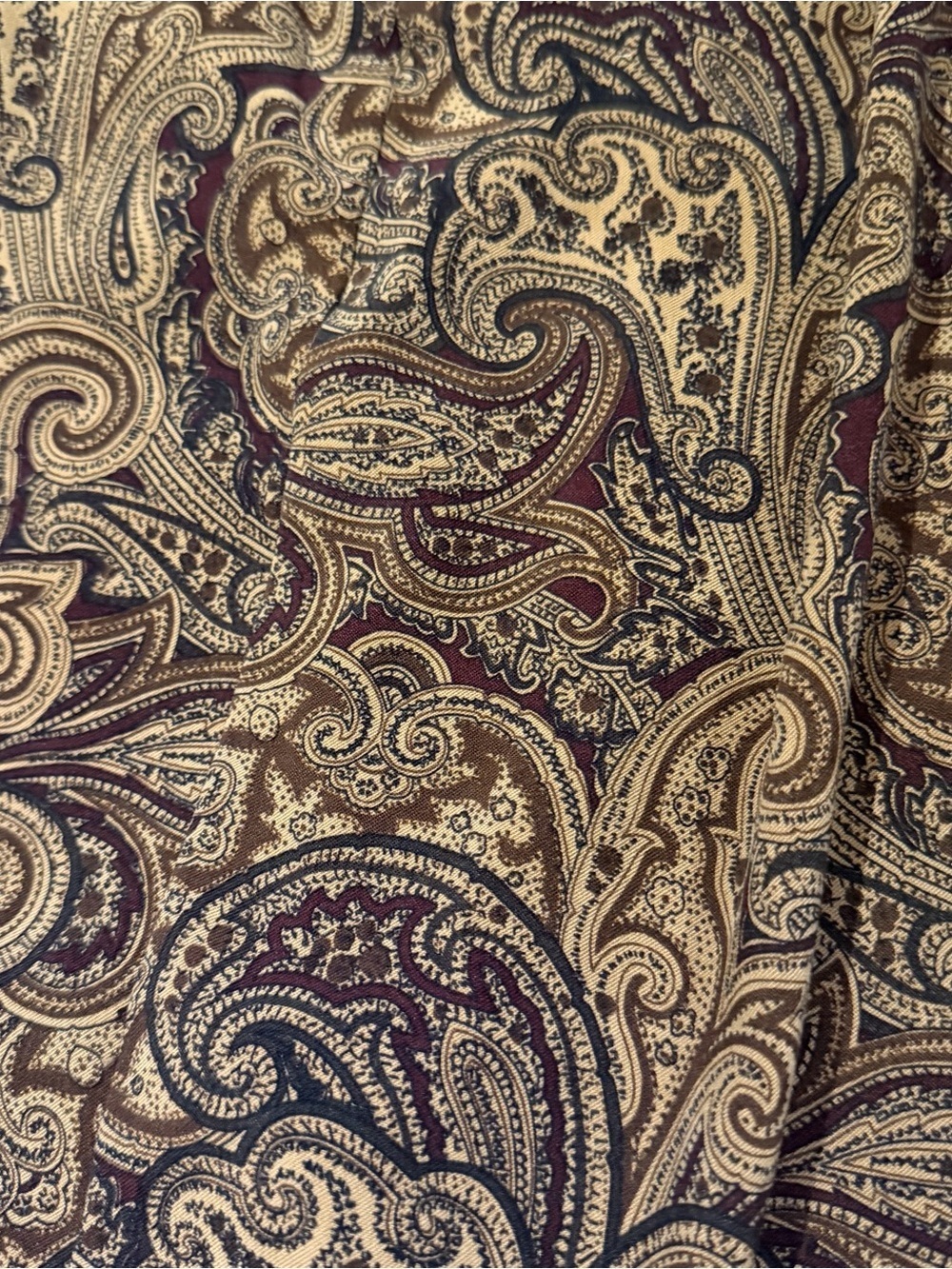 Tabi Paisley Pencil Skirt in Brown - Picture 5 of 10